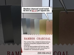 उच्च गुणवत्ता वाली गर्म बिक्री कार्बन क्रिस्टल बोर्ड अग्निरोधक बांस लकड़ी का कोयला धातु बोर्ड फनीर