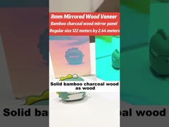 दर्पण दीवार पैनल पीवीसी बांस लकड़ी का कोयला दीवार पैनल नमी प्रतिरोधी
