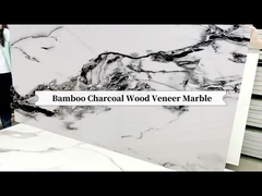 संगमरमर की दीवार पैनल उच्च चमकदार संगमरमर शीट बांस लकड़ी का कोयला फनीर
