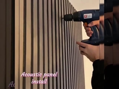 फ़ैक्टरी प्रत्यक्ष बिक्री ठोस लकड़ी पैनल आंतरिक सजावट सामग्री लकड़ी ध्वनिक पैनल