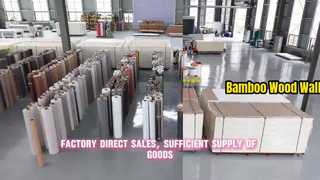 बांस की लकड़ी संगमरमर की दीवार पैनल