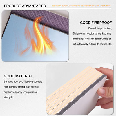 New Bamboo Charcoal Wood Veneer PET High Gloss White Marble Wall Paneling Waterproof Decorative Panel For Exhibition Halls