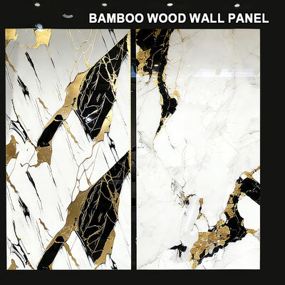 Bamboo Wood Marble PVC Wall Panels Easy Insulation Board Bamboo Fiber Wall Panel