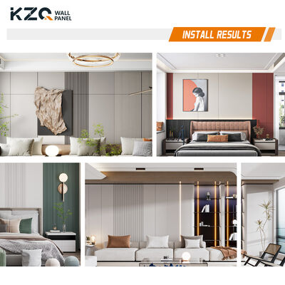 PVC Skin Feel Wall Panel Interior Decorative Design Wall Panels Bamboo Fiber Wall Panel