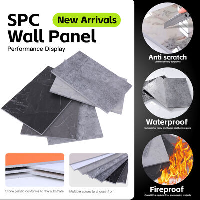 Wholesale OEM ODM  SPC Stone Crystal Wall Panel Bathroom Wall Panel for Household Decor