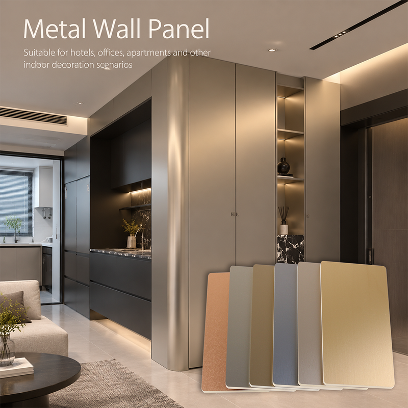 High Quality Metal Texture Matte Interior Bamboo Wall Panels for Apartment Projects