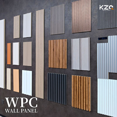अपार्टमेंट बेडरूम सजावट के लिए OEM समर्थित सॉलिड कलर वॉल पैनल WPC वॉल पैनल