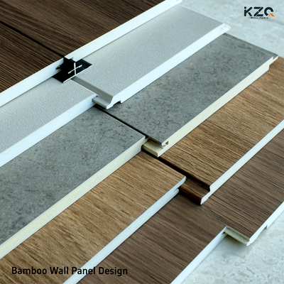 Custom Groove Profiles Modular Wall Panel Universal Groove Design Indoor Bamboo Wall Panels